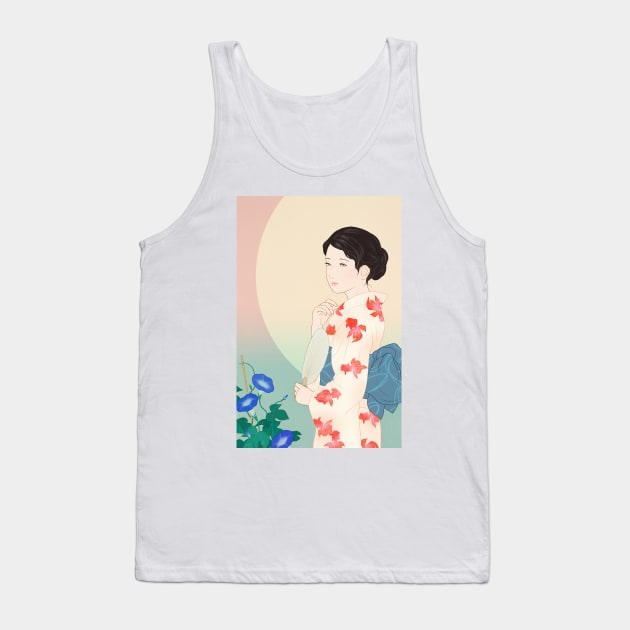 Morning glory Tank Top by saitmy